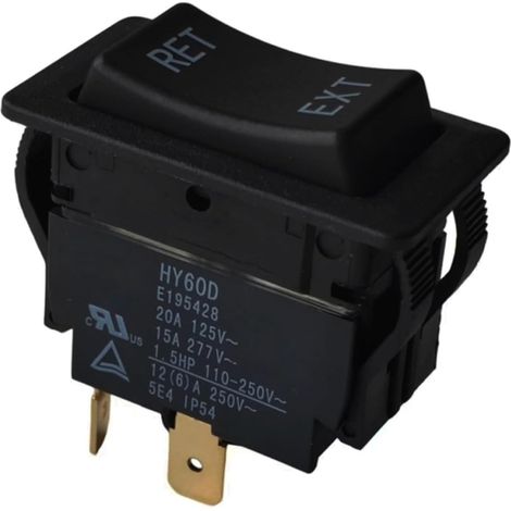 Interruptor basculante HY60D, controla la inversión bidireccional del motor. (1/5)