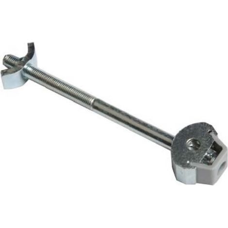Ferrure d'assemblage de plan de travail - Décor : Zingué - Distance de perçage : 42 à 49 mm - Longueur : 102 mm - Perçage : Ø 25 mm - Profondeur : 12,5 mm - TCASYSTEM (1/3)