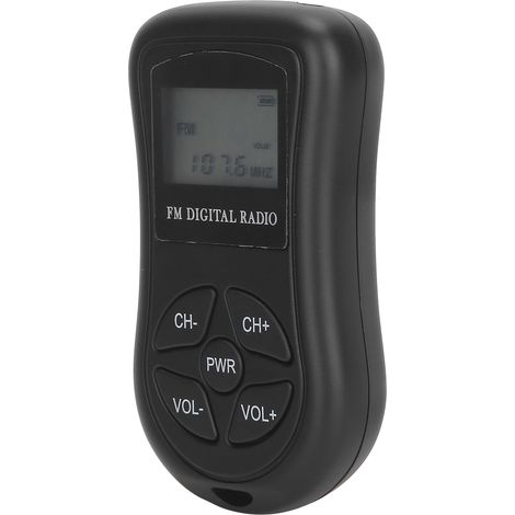 Radio professionnelle mini portable FM stéréo KDKA-600 avec écran LCD et écouteurs inclus