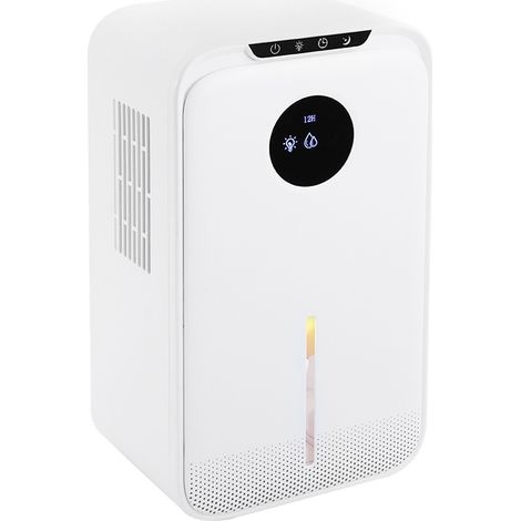 Déshumidificateur électrique 2,5 l - Déshumidificateur portable pour 15-25 ㎡ - Avec veilleuse 7 couleurs - Déshumidificateur silencieux pour voiture - Pour chambre à coucher, salle de bain, caravane (1/5)