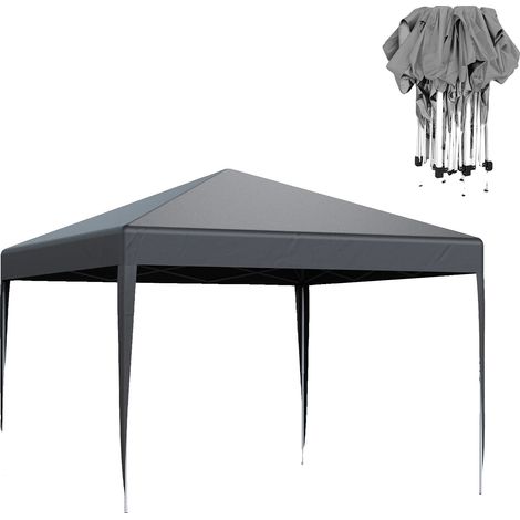 Abri de jardin pliant, Design étanche, Montage facile, Gris 3X3M (1/2)