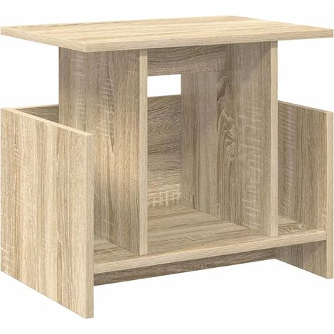 Mueble TV rectangular moderno amplio espacio de almacenamiento 50 x 35 x 45 cm madera contrachapada roble sonoma 020054719 (1/5)