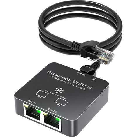 Switch rj45, doubleur rj45, Switch ethernet 2 Port, 1 gigabit (1/5)