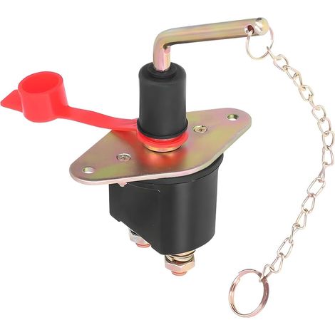 Interrupteur coupe-batterie, coupe-batterie métallique 300 A 12-24 V, interrupteur manuel haute intensité pour batterie de voiture, isolateur de batterie pour véhicule (1/5)