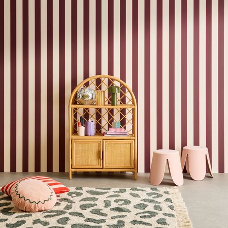 Bibliothèque enfant exotique rotin naturel - 70x30x106cm - Arlo (1/5)