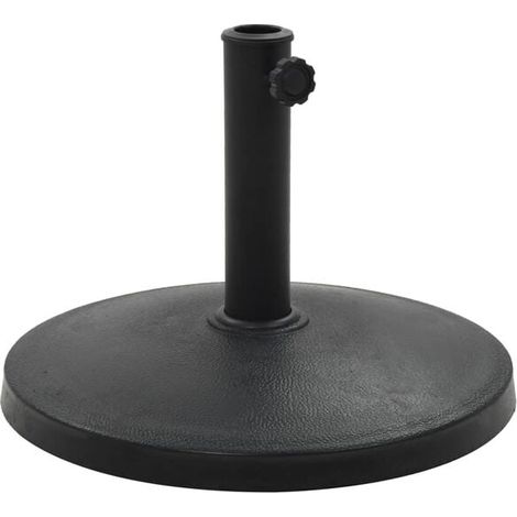 Pied de parasol rond, en polystyrène, 10 kg, noir. (1/2)