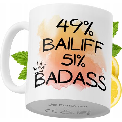 Taza para alguacil. Divertida taza de café/té con diseño gráfico y texto humorístico. Taza para cumpleaños, santos, días festivos. Taza premium para ocasiones especiales en casa, oficina, trabajo, caf (1/5)