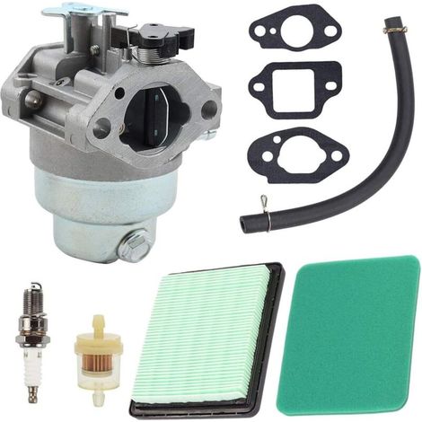 Kit carburateur Honda 160 (carburateur, joints, filtre à air, durite d'essence) pour moteurs de tondeuses à gazon GCV160A, GCV160LA, GCV160LE, HRB216, HRR216, HRS216, HRT216 et HRZ216. (1/5)