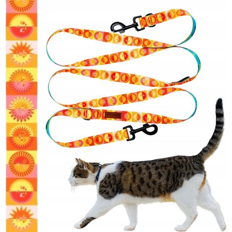 Laisse réglable permettant de faire marche arrière jusqu'à 240 cm pour un grand chat jusqu'à 10 kg Ukory (1/5)