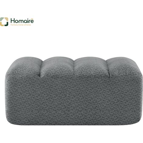 Pouf modular konfigurierbar aus Fleece grau en Polyester 104 x 61 x 45 cm HOMAIRE (1/5)