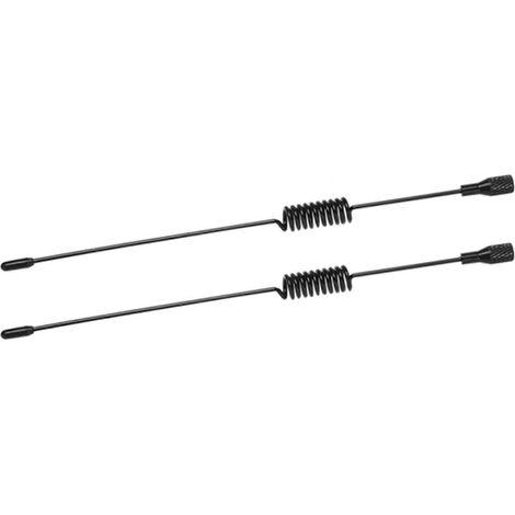 Deux antennes décoratives en métal de 197 mm, compatibles avec les voitures RC crawler à l'échelle 1/10 TRX4, TRX6, SCX10, D90, D110, Tamiya CC01 et les camions de drift. (1/5)