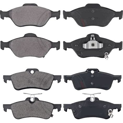 KIT PASTIGLIE FRENO ANTERIORI E POSTERIORI compatibile con DAIHATSU CHARADE / PASTIGLIE FRENANTI AUTO OEM FDB1890,FDB4041 / SOSTITUZIONE DIRETTA / BASSA POLVERE / SILENZIOSO