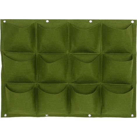 Filiyano-Sacs de plantation pour jardin, balcon, mur, plantes à fleurs verticales, jardinière suspendue (12 sacs) (1/5)