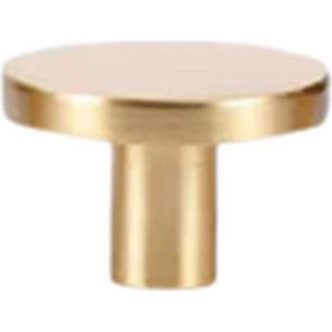 10pcs Bouton De Meubles Poignee Meuble Laiton Bouton Tiroir Poignée Boutons De Tirage Rond Boutons De Porte Avec Vis De 25mm, 28x20mm (1/4)