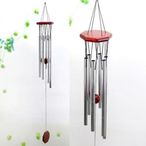 Carillon Éolien - Tubes en Aluminium - Décoration Extérieure pour Jardin et Maison - 1 Pièce (1/4)