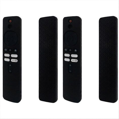 Compatible con Xiaomi TV Box 4K de 2.ª generación. Funda protectora de silicona para mando a distancia Xiaomi (negra).