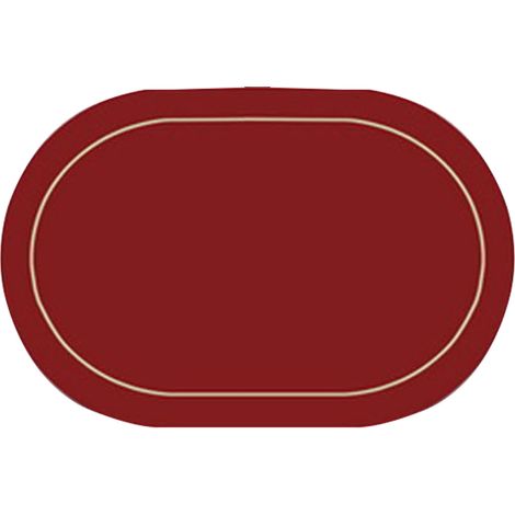 Lot de 2 sets de table ovales en cuir, résistants à l'huile et isolants, pour restaurants, hôtels et maisons. Antidérapants, ils ne permettent pas de poser les bols. Noirs. (1/5)