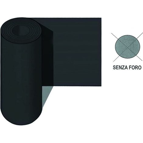 Foglia Polietilene Nera Pacciamatura Senza Foro - h cm 120 - Misure: Rotolo da 100 mt