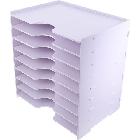 Desktop Dateien Speicherbox aus Weißem Pvc mit Großer
