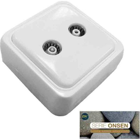 EDM 43165 TV and Radio Surface Mount Onsen Series, Various Colours (1/3)