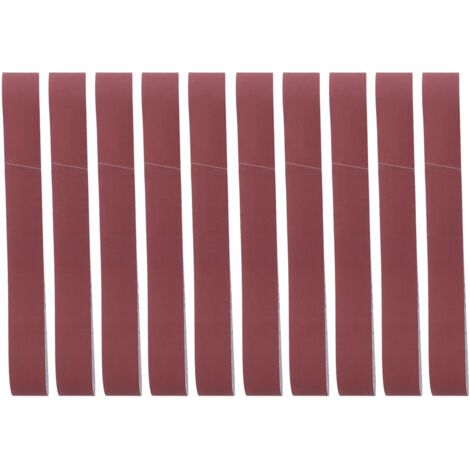 Bande de ponçage en alumine, outil de polissage, de meulage, 740x40mm, pour meubles, travail du bois, grain 60, 10 pièces (1/5)