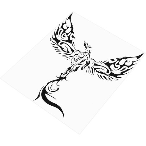 Autocollant pour Capot de Voiture Noir en PVC, Protection du Matériau Auto-adhésive Motif Oiseau pour Décoration Extérieure Automobile (1/5)
