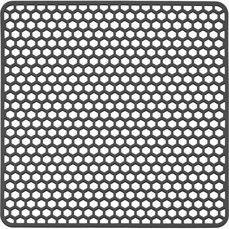 Tapis de protection en silicone pour évier de cuisine, tapis de protection pour plan de travail en silicone, résistant à la chaleur, facile à nettoyer (gris, 26,5 cm) (1/5)