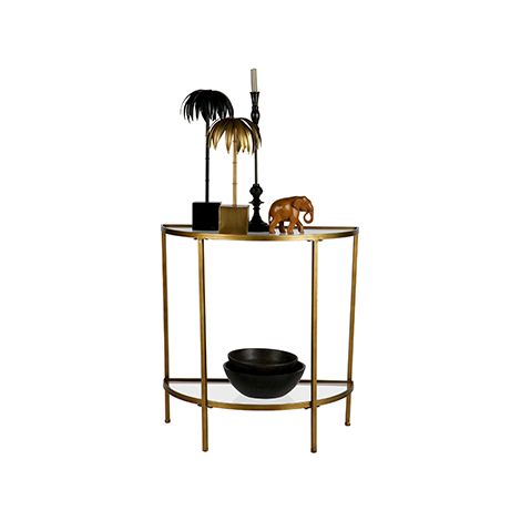 Console en métal et verre - Laiton - GODDESS (1/8)