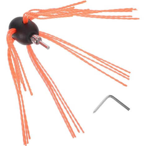 Brosse de nettoyage cheminée avec tête et clé d'installation. en fil (1/5)