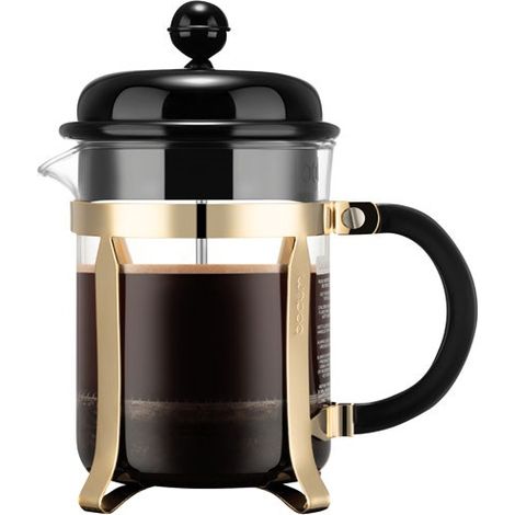 Cafetière à piston BODUM 4 tasses Noir et doré 0,5 L (1/3)