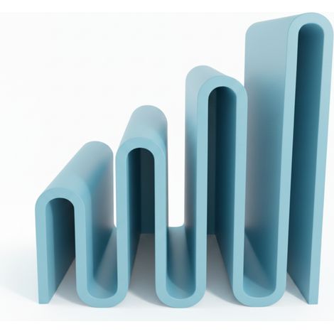 Soporte azul para documentos, organizador de papel para la oficina escolar (1/3)