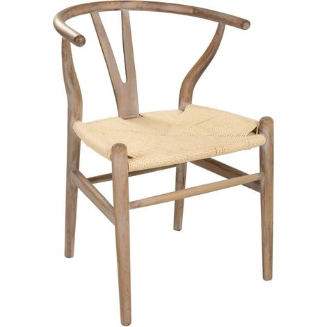 Sillón de madera marrón 50x41x44/77 (1/5)