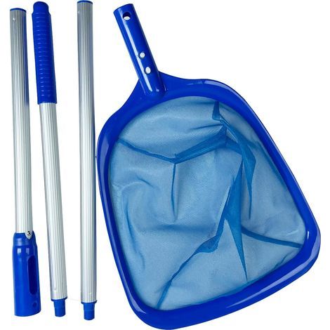Feinmaschiges Pool-Skimmernetz, Bodenskimmer für Ihren Pool, Oberflächen-Laubfangnetz, Pool-Skimmernetz mit 120 cm Griff, Oberflächenskimmer für Schwimmbecken (1/5)