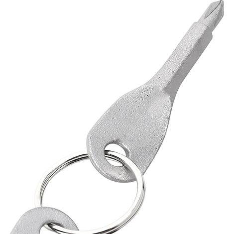 Tournevis Multifonction Porte-Clés 2 Pièces en Acier Inox pour Bricolage et Survie (1/3)