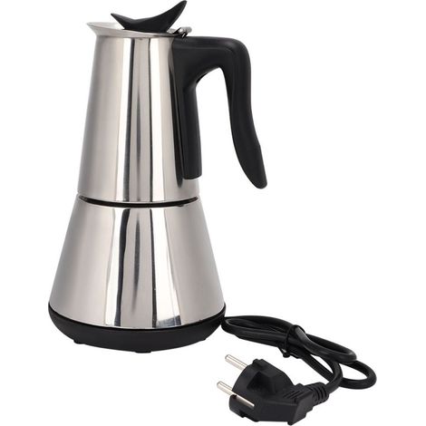 Cafetière électrique portable 300 ml en acier inoxydable, réutilisable, prise UE 220-240 V (1/5)