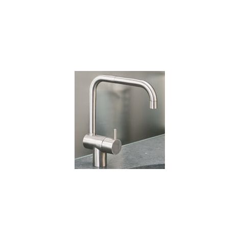Mitigeur monocommande à double bec pivotant, portée du bec de 200 mm, levier de 60 mm, chromé