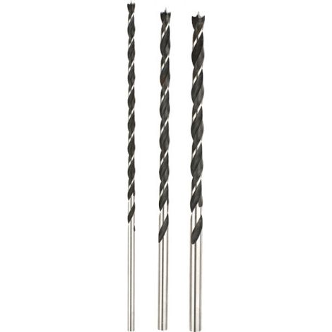 KWB 511890 Brocas para madera negras 6-10 mm, 3 piezas (1/3)