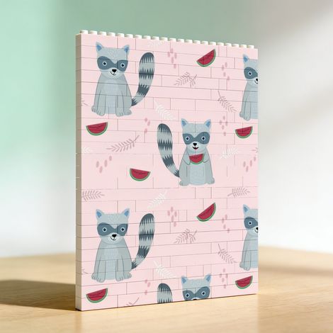 Cadre mémoire DIY en blocs de construction, cadeau d’anniversaire (1/5)