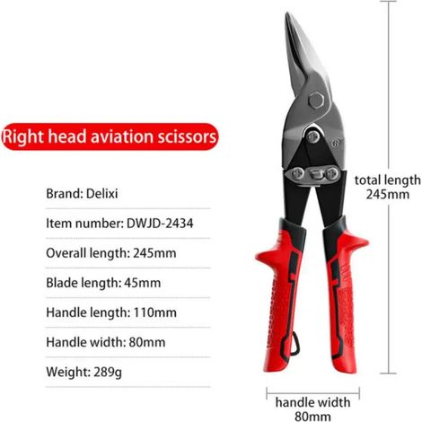 Ciseaux multifonctionnels pour l'aviation, cisailles à tôle, cisailles à métaux, outils industriels multifonctionnels pour le bricolage (1/5)