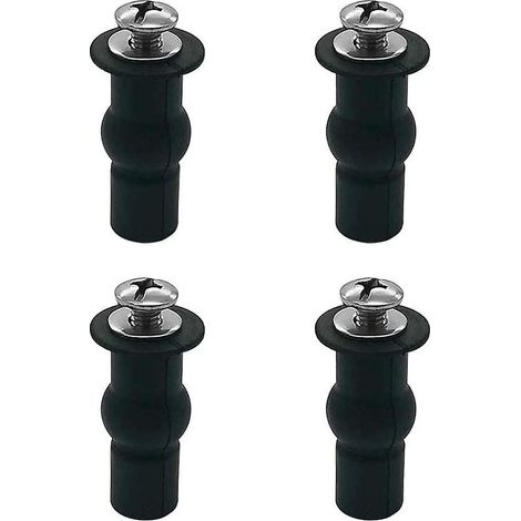 Boulons extensibles pour abattant de toilette en caoutchouc - Vis de fixation en acier inoxydable 304 (1/5)
