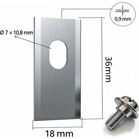 36 lames argentées avec vis pour robot Dreame Mova, sans revêtement, boîte en plastique de 36 pièces, 6 × 4 × 2 cm, 150 g – Livraison gratuite