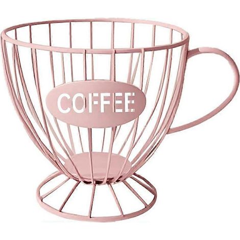 Kaffeekapselhalter aus Metall, Aufbewahrungskorb für Kaffeekapseln, Aufbewahrung für Espressokapseln für Zuhause, Küche und Café. (1/5)