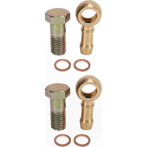 Banjo-Schraubenverbinder-Set M12x1,25 mm auf 3/8 Zoll für Turbolader-Wasserleitungen mit starker Dichtungsleistung, geeignet für Kfz-Verrohrungsanforderungen (1/5)