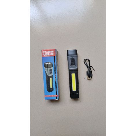 Lampe de poche LED COB, torche à tête rotative, lampe portable à clipser, queue magnétique, éclairage à 5 modes, sauvegarde d'urgence, étanche IPX4, Type-C, rechargeable