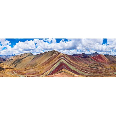 Tableau sur toile sommet coloré 30x97 cm - Impression sur Toile Murale Décorative - Image imprimée en HD sur Toile - Toile sur Châssis en Bois FSC - Fabriqué en France (1/4)
