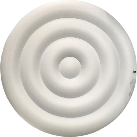 Couverture de Spa Gonflable, Couvercle De Bain à Remous Gonflable avec Valve de gonflage et de dégonflage Rapide Facile(Rond 145cm)
