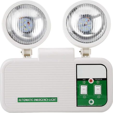 La lumière de Secours D'incendie de la Double Tête de lampe LED Ajustement de 180 Degrés s'échappent de Sortie D'éclairage de Secours à Haute luminosité