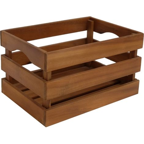 TrendLine Holzbox natur 33 x 23,5 x 19 cm Boxen