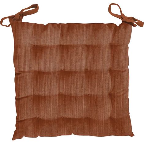 Dessus de chaise capitonné en velours VELVET terracotta, par Soleil d'Ocre