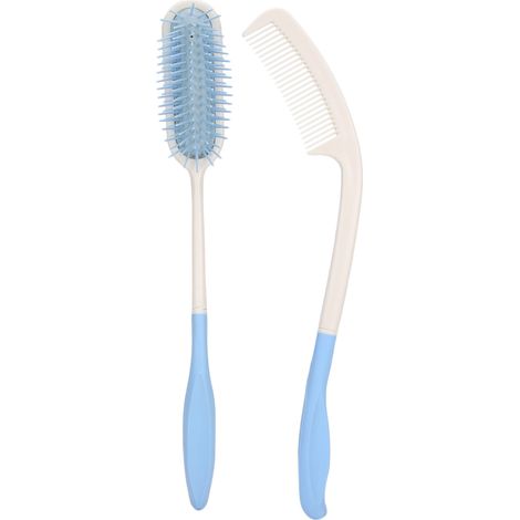 Brosse à cheveux à long manche extra-longue pour personnes âgées, peigne à coussin d'air pour handicapés (1/5)